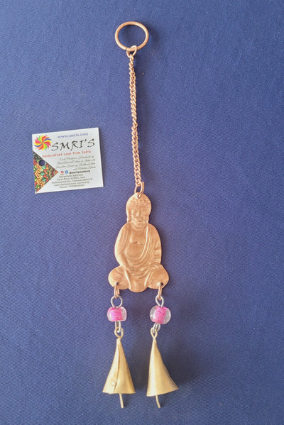 Wind chime Buddha Small Hanging with glass beads