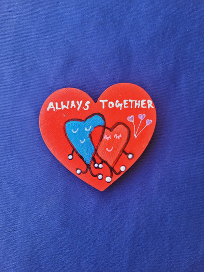"Always Together" Valentine Fridge Magnet Gift of Love