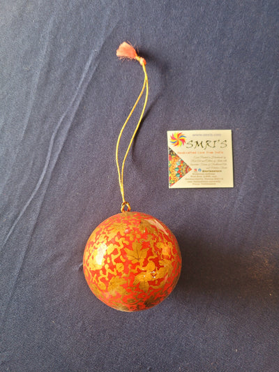 Christmas decor ornaments Balls eco friendly Paper Mache 