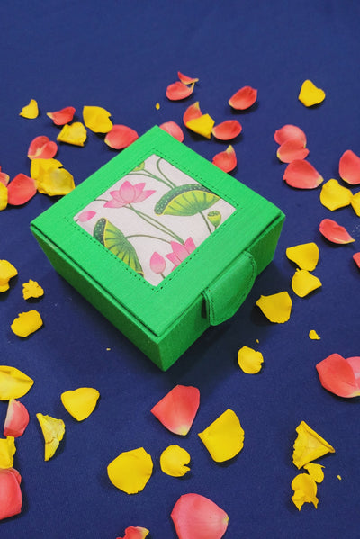 Colourful Gift Box Jewellery Box with Pichwai Painting 