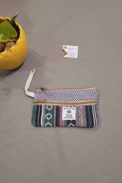 Hemp Cotton Pouch Handmade sustainable and eco friendly