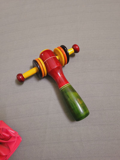 Wooden Baby rattle Tic Tic Indian handmade toys