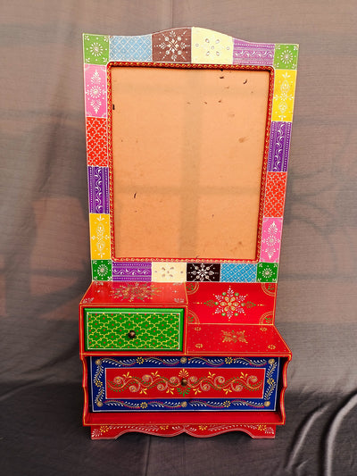 Wooden handpainted Dressing Table indian handicrafts Home decor