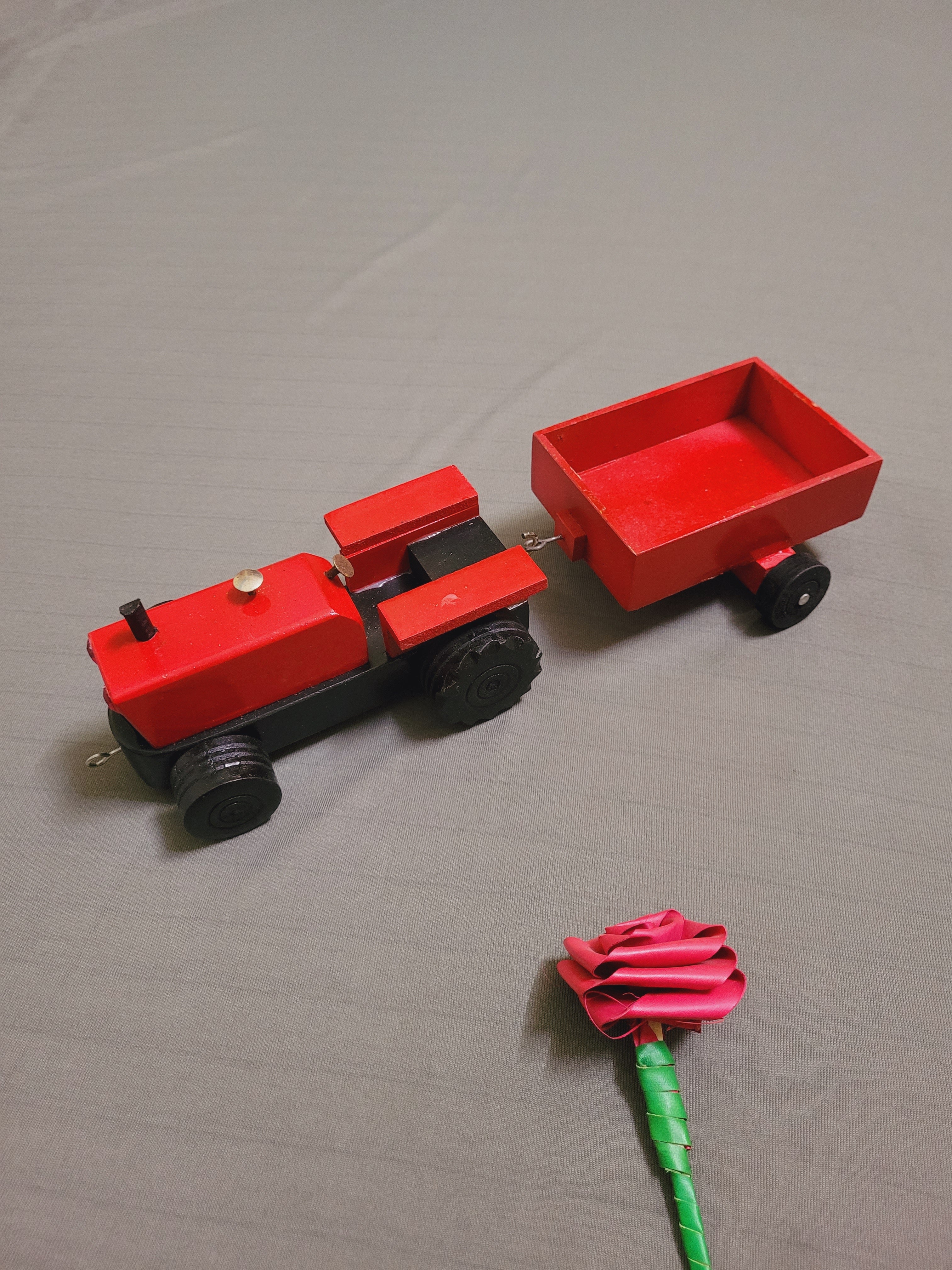 Wooden Tractor eco friendly toy gifts kids toddlers natural – Smris