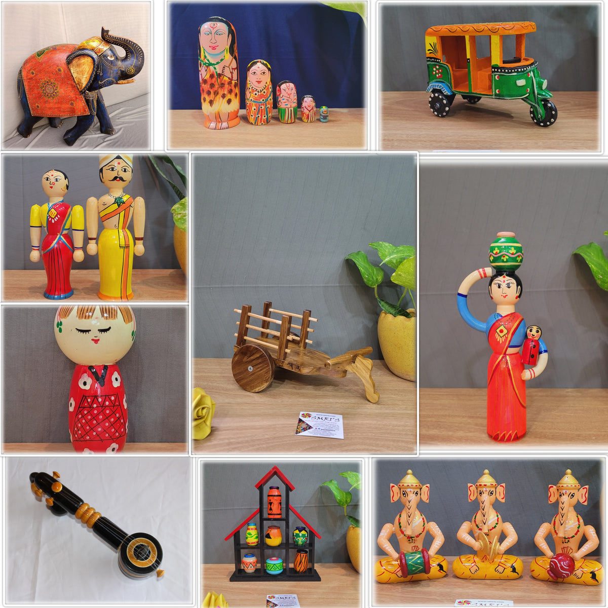 Thread Showpiece Wooden Showpieces – Smris