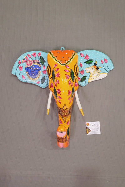 Wooden Elephant Head
