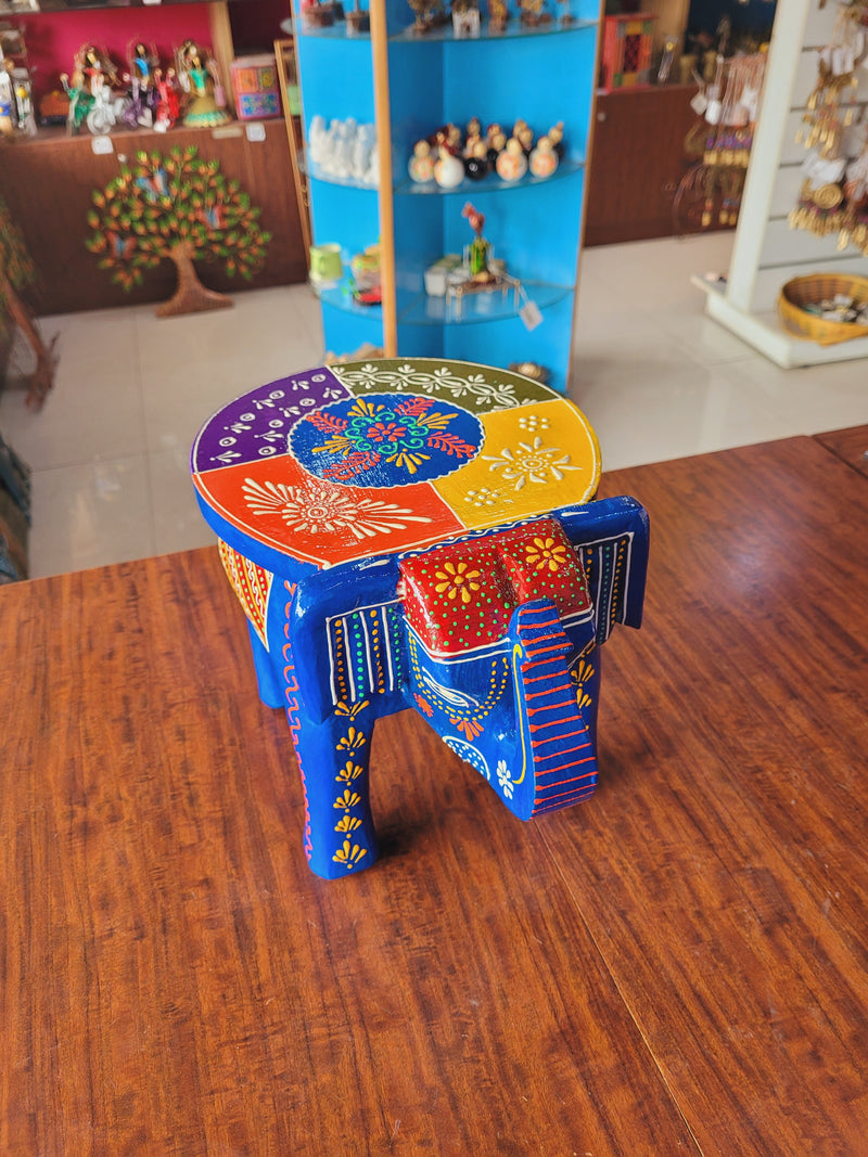 Elephant stool Design 5, 8 inch height, 10.5 inch length, 8inch width