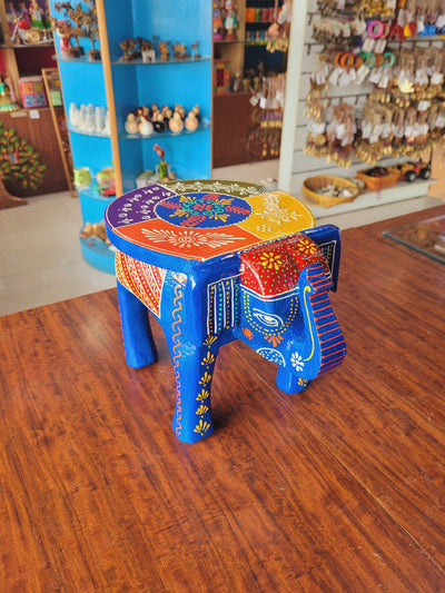 Elephant stool Design 5, 8 inch height, 10.5 inch length, 8inch width