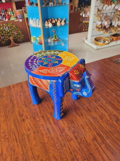 Elephant stool Design 5, 8 inch height, 10.5 inch length, 8inch width