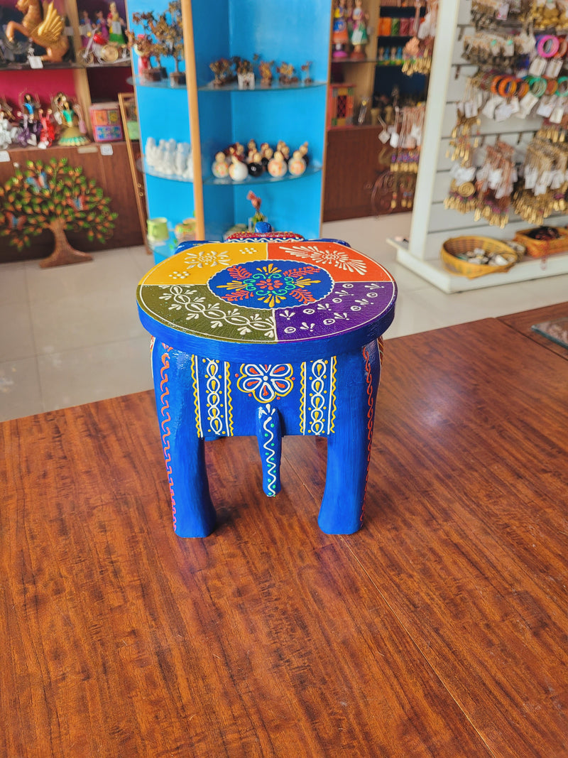 Elephant stool Design 5, 8 inch height, 10.5 inch length, 8inch width