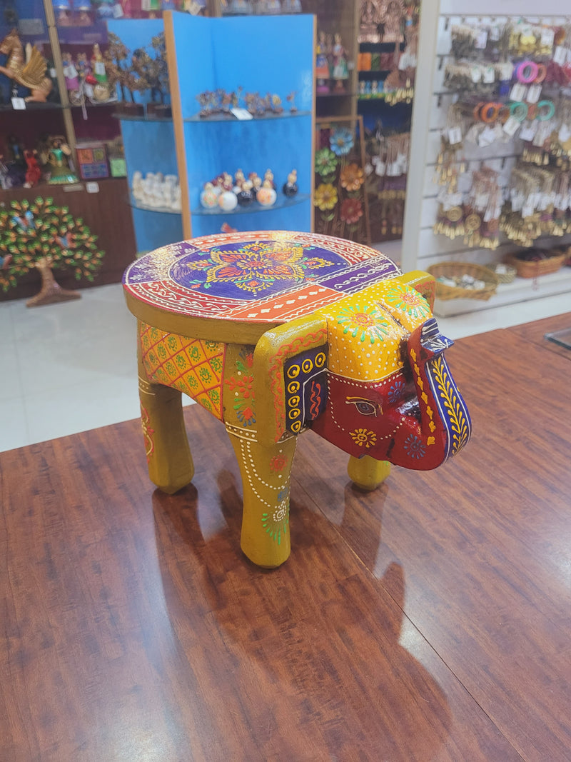 Elephant stool Design 6, 8inch Height, 10.5 inch Length, 8inch Width