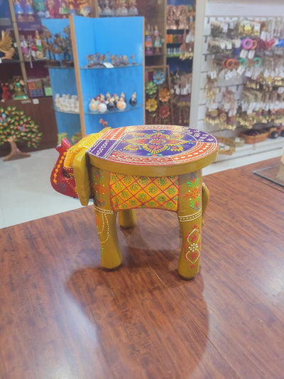 Elephant stool Design 6, 8inch Height, 10.5 inch Length, 8inch Width