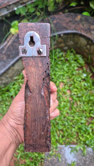 Wood carving Small Elephant Trunk Up Wall Bracket / Corbel Rosewood Colour Wall Bracket Hanging Decor South Indian Chettinad Handcarved Handicraft vastu decor (7H x 4L x 1.5W Inches) 1 piece