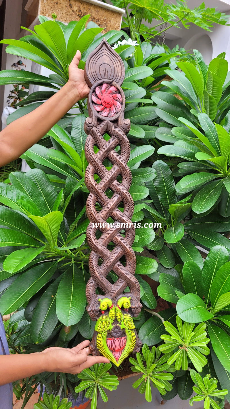 Aapakoodu | Ladle Stand Kitchen Accessory Wood Carving Wall Hanging Traditional kerala & Chettinad Indian Handicrafts