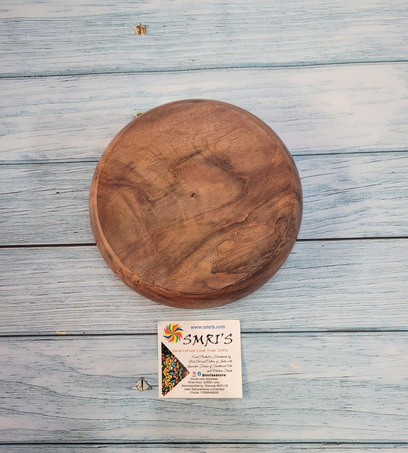 Brown Hardwood round puzzle Ball Game 5 inch length Wooden eco friendly Toys