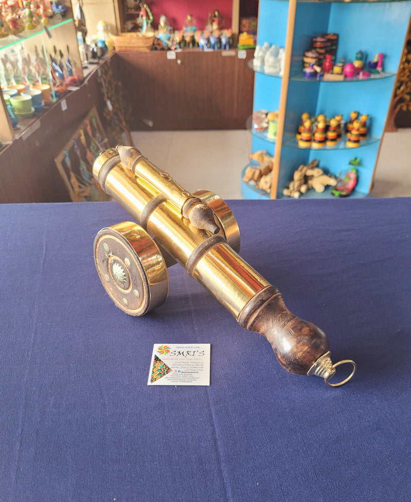 Wooden Cannon Big indian handicrafts Rose wood (5.3 H * 13 L * 5 W) Inches