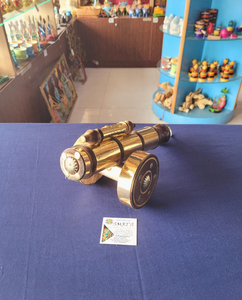 Wooden Cannon Big indian handicrafts Rose wood (5.3 H * 13 L * 5 W) Inches