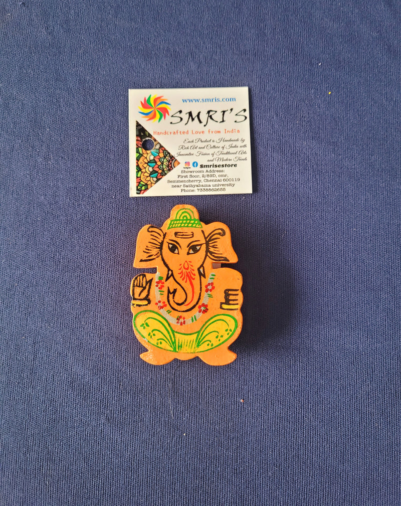 Ganesha Fridge Magnet ( 2 H * 2 L * 0.3 W ) Inches