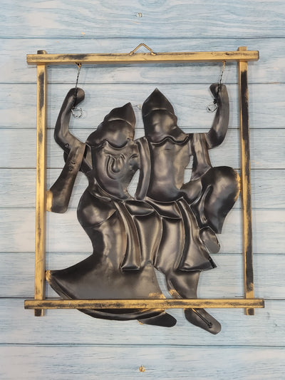 Radha Krishna Jhula Wall Frame Home Decor Iron Wedding Gift Anniversary Gifts Living Room Decor Pooja Room Decor Couple Gifts (17H * 14L * 1W Inches)