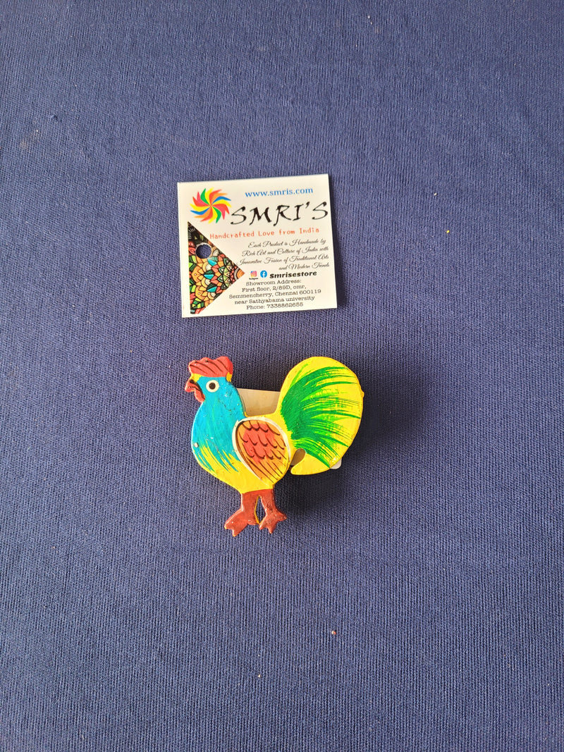 Rooster Fridge Magnet ( 2 H * 2 L * 0.3 W ) Inches