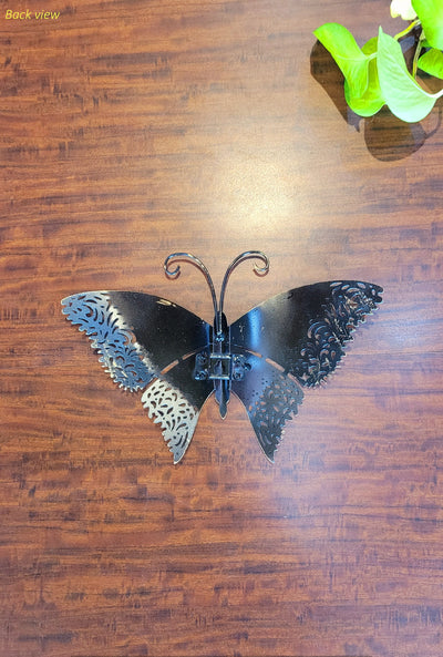 Butterfly wall hanging Blue 7 * 11 Inch Iron wall decor Iron