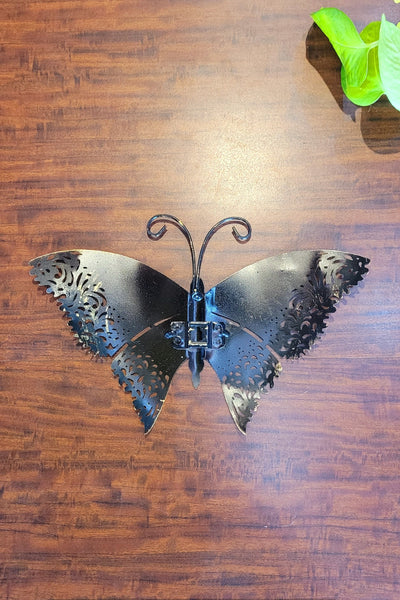 Butterfly wall hanging Green 7 * 11 Inch Iron wall decor Iron
