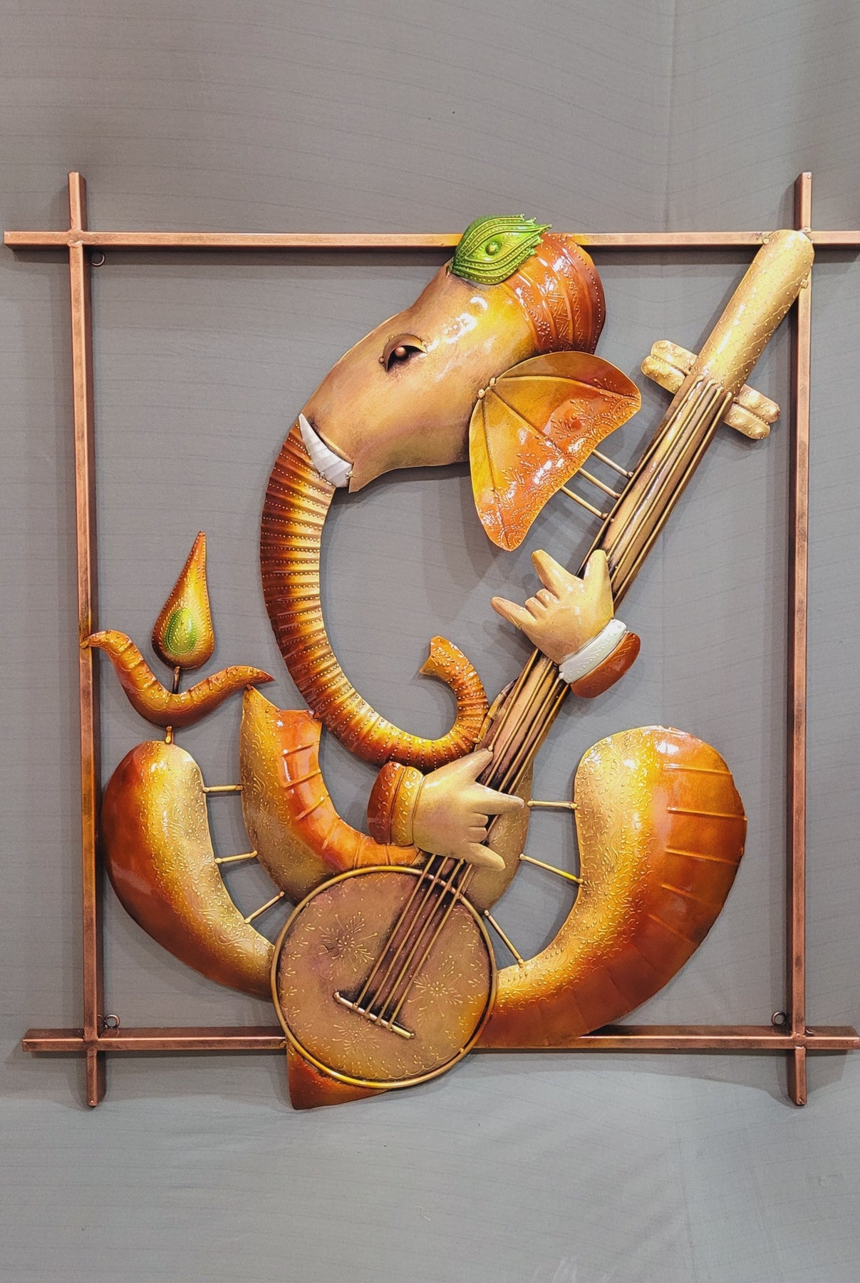 Ganesha Veena veenai led wall decor interior decorations home decor ...
