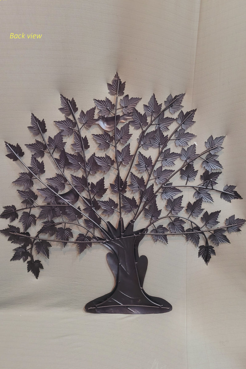 Maple Tree Golden Wall Decor(36 H * 36 L * 1 W )inches for Home and Office