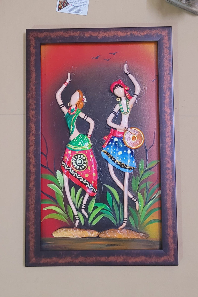 Mural Tribal Art frame Paintings wall decor Handicraft