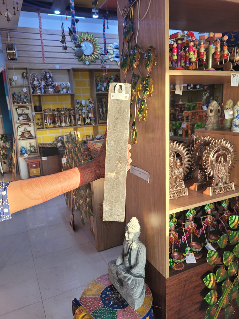 Peacock Wood Carving Wall Bracket / Corbel Maghony Wood Traditional Chettinad Handicrafts Green (12 H x 7 L x 2 W inches)