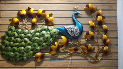 Peacock Horizontal 64 inch * 34 Inch 5 feet with LED
