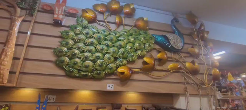 Peacock Horizontal 64 inch * 34 Inch 5 feet with LED
