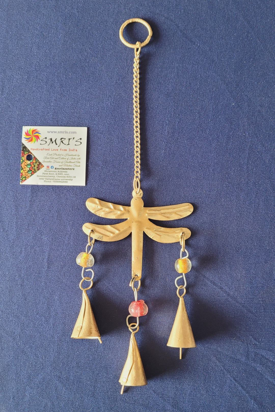 Iron Dragonfly Beads+Bell Iron Dragonfly Beads+Bell