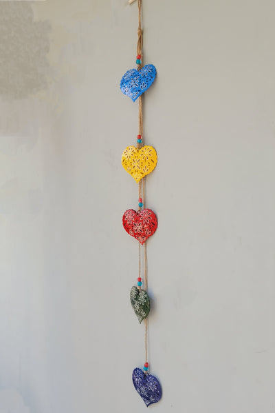 Wind chime Hearts Hanging Home Office Entrance Decor