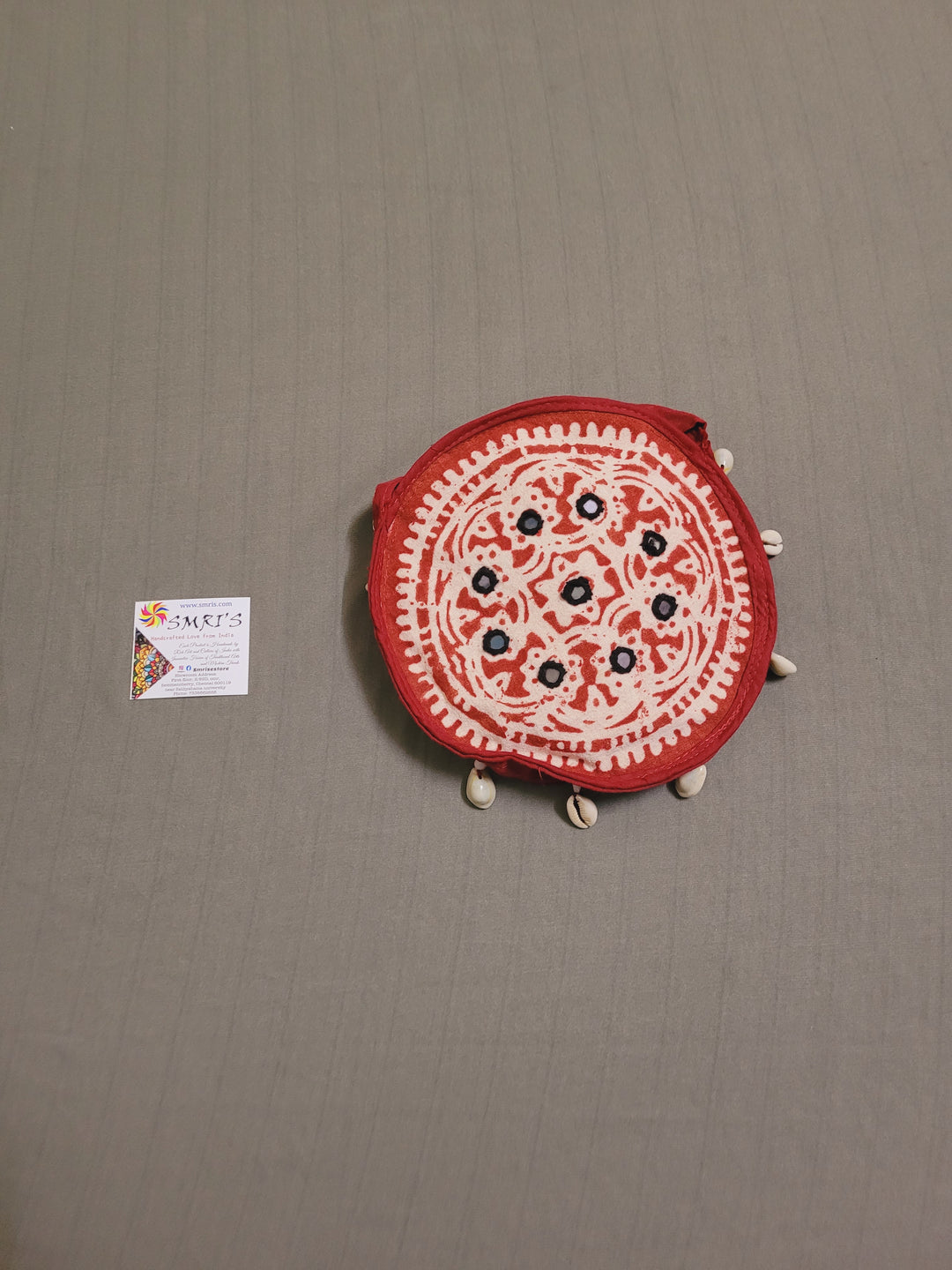 Bela Hand Block print round Sling bag Kutch Indian – Smris