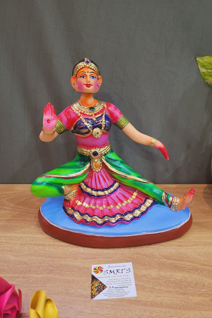 Bharathanatiyam Tanjore Dancing Doll Sitting Thanjavur Thalayatti