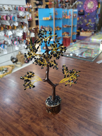 Black Obsedian Crystal Tree Vastu Feng Shui Decor