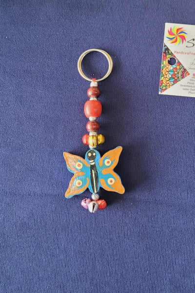 Butterfly Key chain key ring return gifts wooden