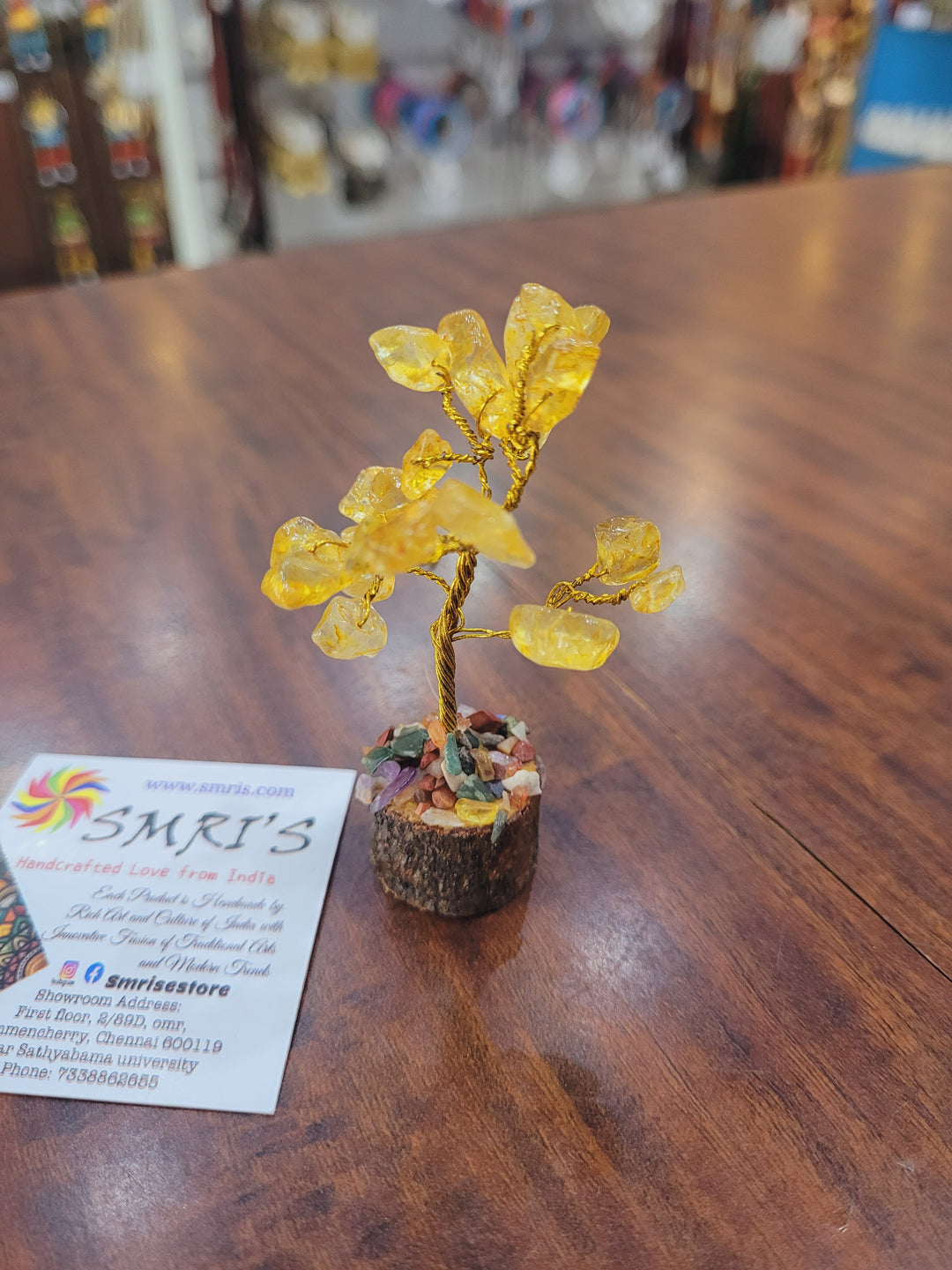 Citrine Crystal Tree Vastu Feng Shui Home Decor Return Gift