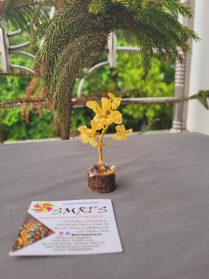 Citrine Crystal Tree Vastu Feng Shui Home Decor Return Gift