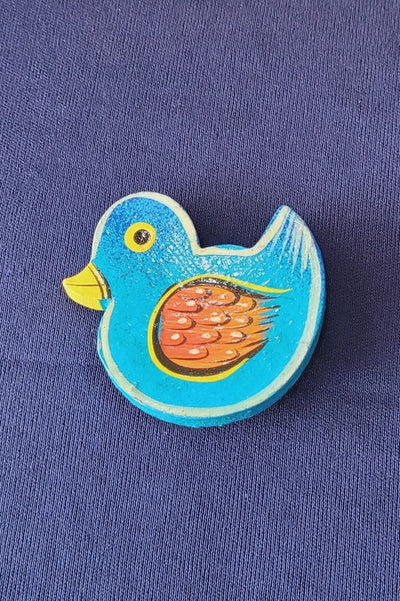 Duck shaped wooden Magnet for fridge Indian Handmade