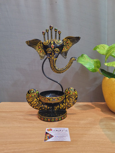 Ganesha showpiece T Light Holder home table decor