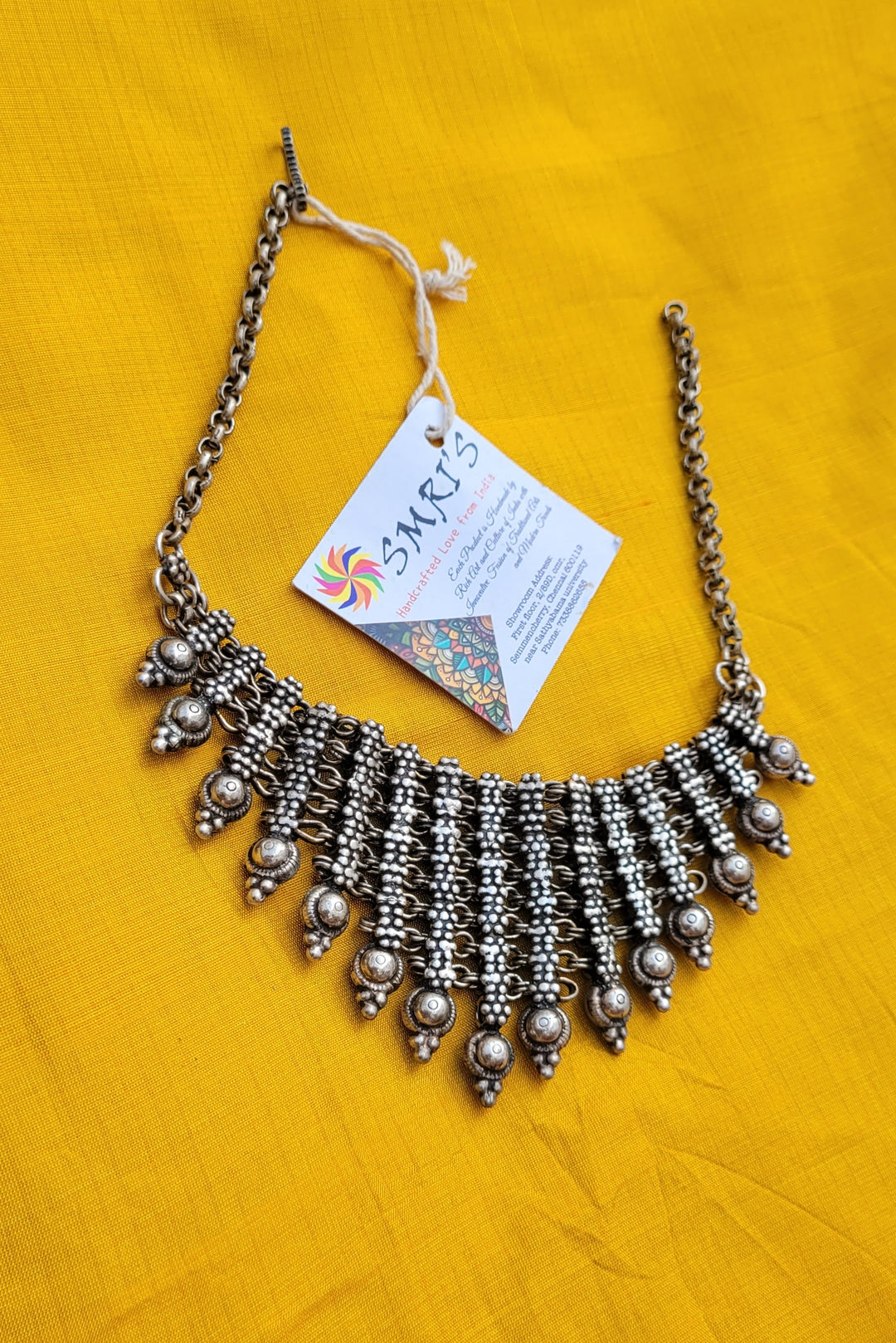 German Silver Necklace Set Oxidised Jewellery Amazon India Grand