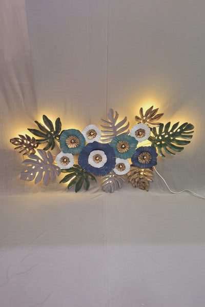 Rectangle LED Flowers Frame Wall Decor Modern Decor