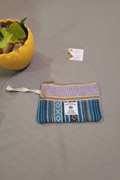 Hemp Cotton Pouch Handmade sustainable and eco friendly