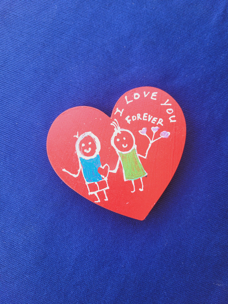 "I Love You Forever" Valentine Fridge Magnet Gift of Love