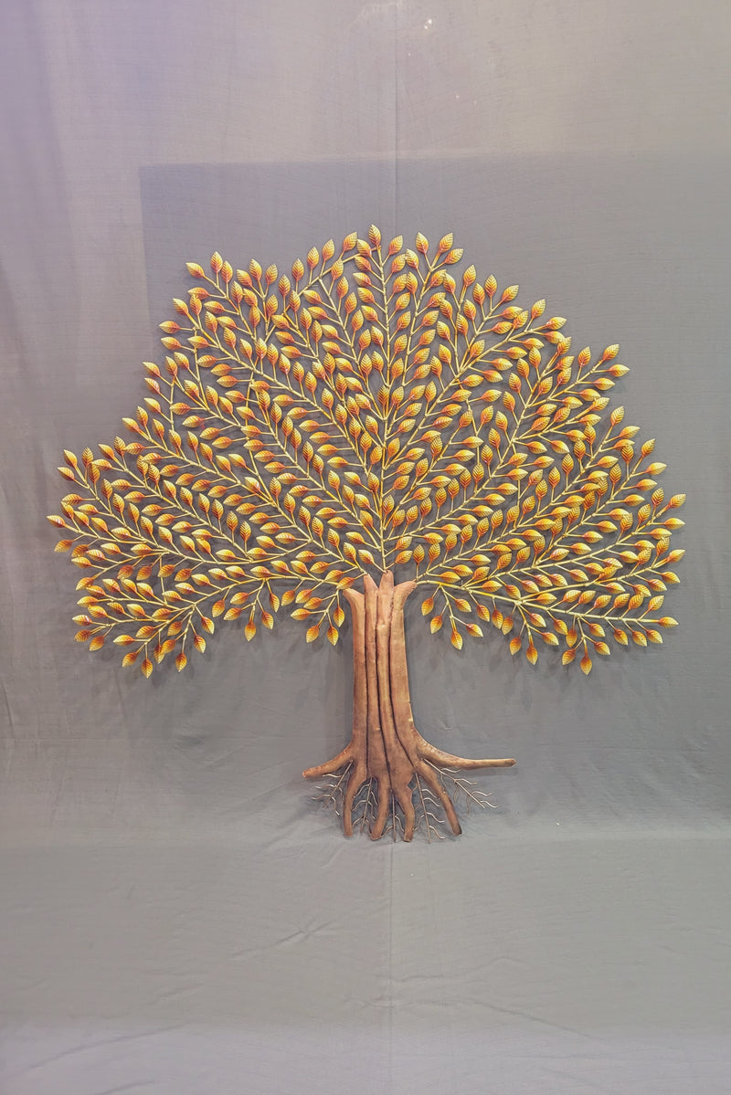 Karpaga Vriksham Kalpavriksha tree Golden Tree very BIG wall decor living room decor   (46 H * 48 L * 1 W ) Inches