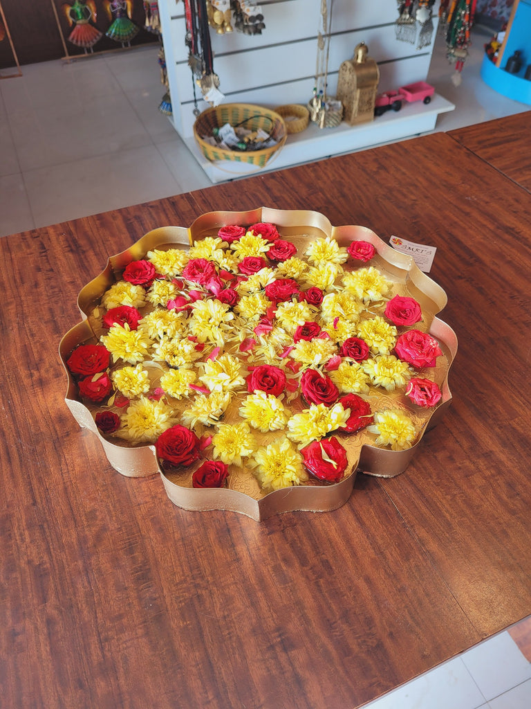 flower decoration images for pooja