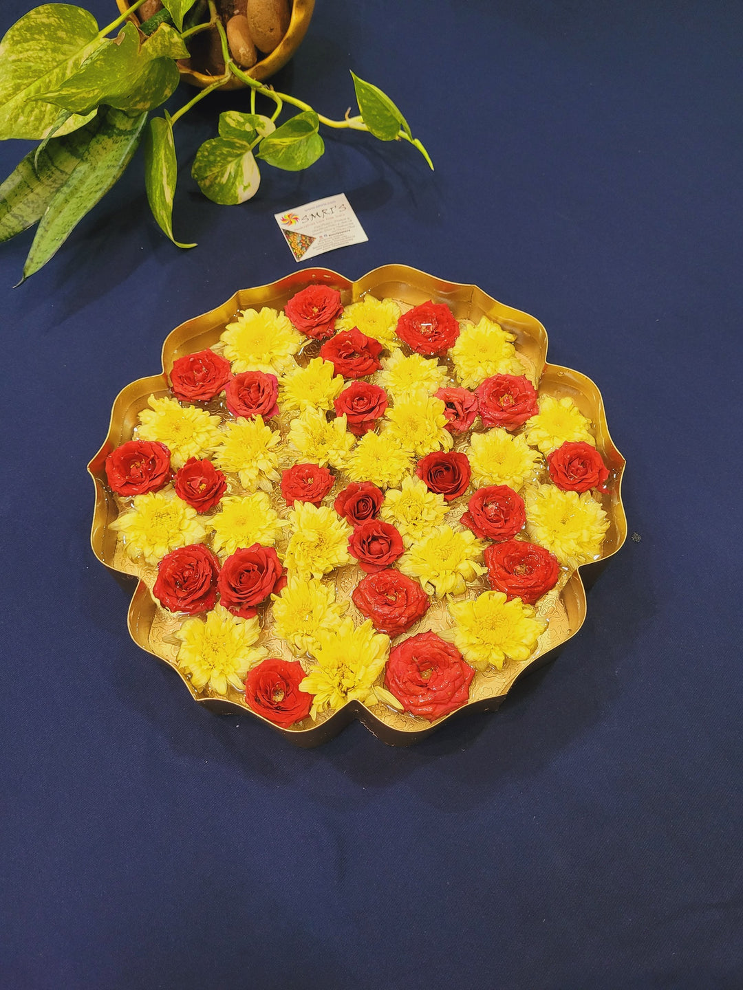 flower decoration images for pooja