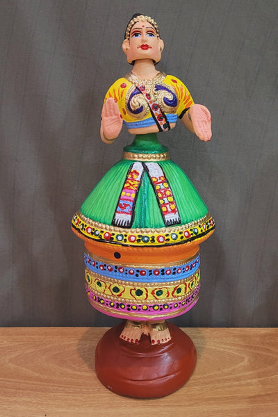 Manipuri Dancer Tanjore Dancing Doll Thanjavur Thalayatti Bommai